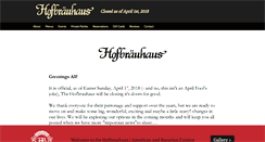Desktop Screenshot of hofbrauhaus.org
